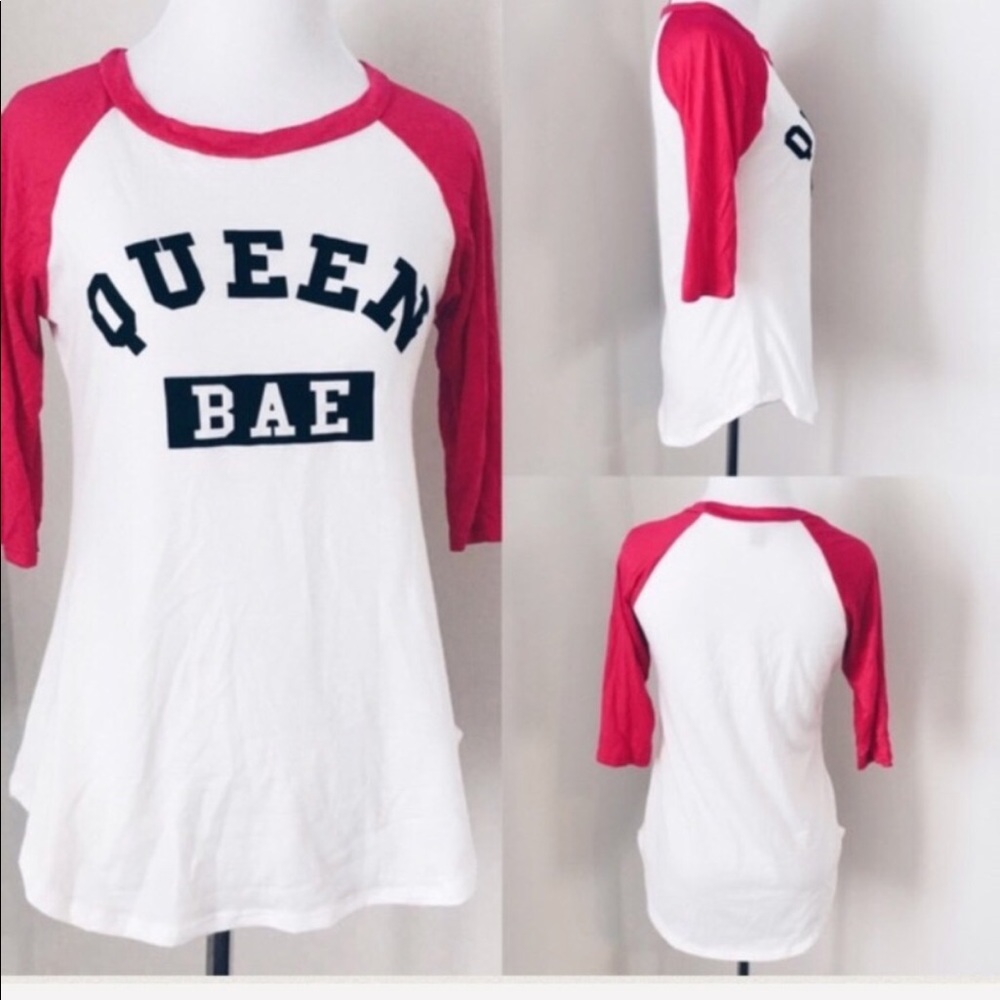 ⭐️⚪️QUEEN BAE BASEBALL SHIRT